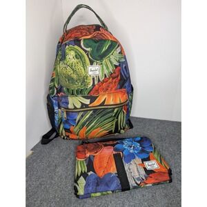 Herschel Nova Sprout Diaper Bag Backpack with Changing Pad Watercolor Tropical